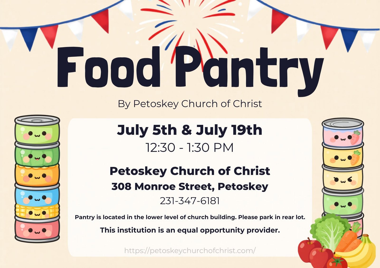 Petoskey Church of Christ Food Pantry
